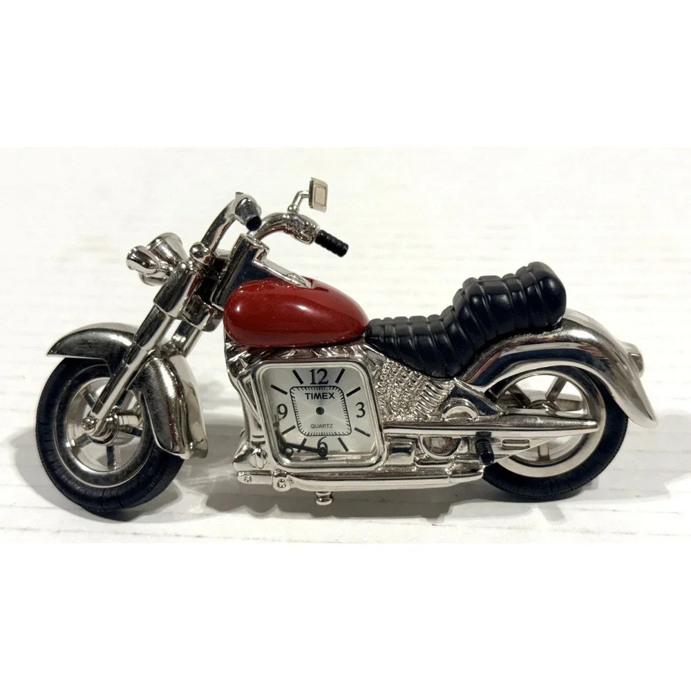 FOSSIL Limited Edition‎ Harley Davidson Chopper Motorcycle Display Clock + TIMEX